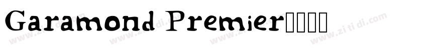 Garamond Premier字体转换